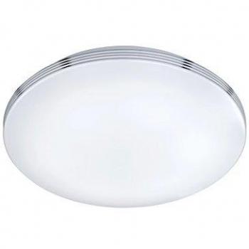 Plafón Led Baño Regulable IP44 Ø41 cm 22W 3000K con Bordo Cromo