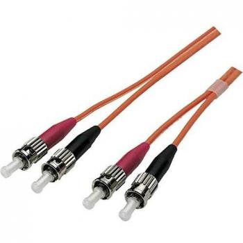 Cable de Fibra Óptica Duplex ST-ST 5m OM2 (50/125µm) LSZH Naranja