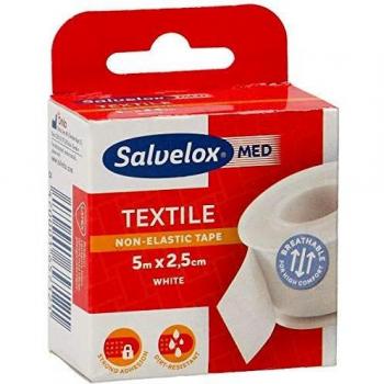 Salvelox Fabric Adhesive Tape White 5m x 2.5cm