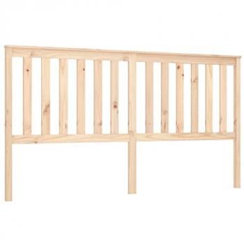 Cabecero de cama madera maciza de pino 186x6x101 cm
