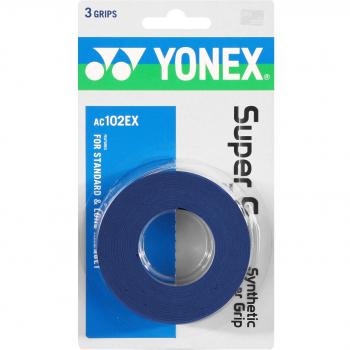 YONEX Overgrip Super GRAP 3er - Mango de Raqueta de Tenis, Color Azul, Talla Standard