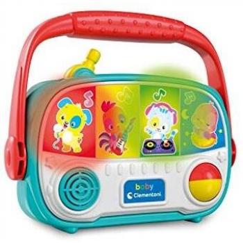 Radio Musical Electrónica Clementoni para Bebés, Juguete Interactivo con Botones Luminosos, 6 Meses+