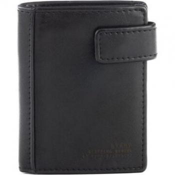 Stamp - Cartera vertical de hombre en piel vacuno con botón de presión
