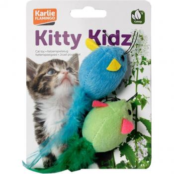 Pelota de Juguete para Gatos Karlie con Plumas 10 cm - Pack de 2