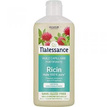 NATESSANCE Huile Capillaire Ricin pour Cheveux/Ongles 250 ml