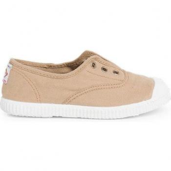 Pisamonas Zapatillas de Lona para Niños con Puntera de Goma y Cierre Elástico sin Cordones