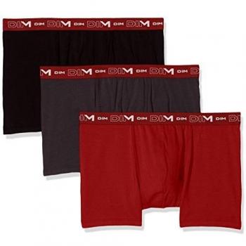 DIM Men's Cotton Stretch Boxer Shorts - Pack of 3 Multicolour