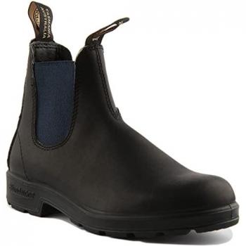 Blundstone #1917 Unisex Water-Resistant Leather Chelsea Boots in Black/Navy - Size UK 12