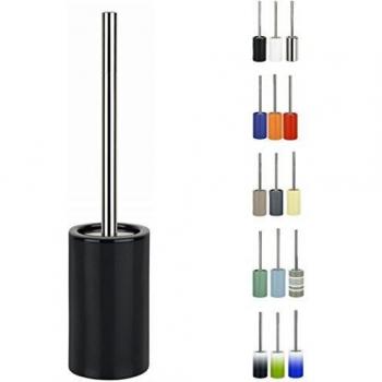 Spirella Tube Escobilla para El Inodoro, Gres, Negro, 10.5 X 10.5 X 42.0 Cm