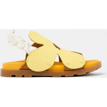 CAMPER Brutus Sandal - Sandals for Girls - Yellow, size 31, Smooth leather/Cotton fabric; CAMPER Brutus Sandal - Sandals for Girls - Yellow, size 12.5, Smooth leather/Cot
