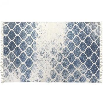 Alfombra Chenilla Algodón Azul DKD Home Decor (120 x 180 x 1 cm)