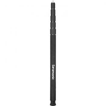 Saramonic Magic Boom Pole de Aluminio Telescópica de 5 Secciones y Montajes de 3/8, 1/4-20, y 5/8