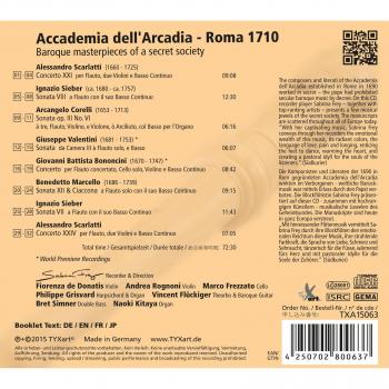 Accademia dell Arcadia-Roma 1710 - Baroque masterpieces of a secret society