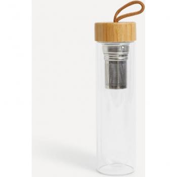 Botella de vidrio con infusor extraíble