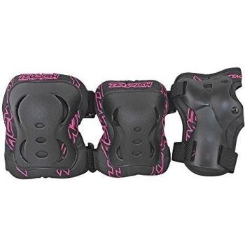 Conjunto de Protección Tempish FID 3 Piezas Damas Negro/Rosa Talla L