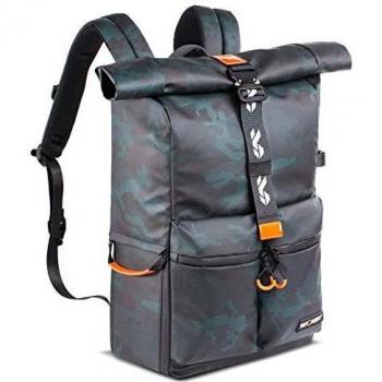 K&F Concept-Mochila Cámara Réflex DSLR, 2 en 1, Mochila Extensible Roof-TOP Impermeable para Viaje 15 pulgadas Ordenador, Mochila para Canon/Nikon/Sony/Olympus, Mochila Fotográfica Profesional