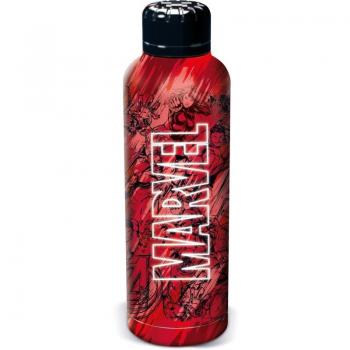 Botella Termo Acero Inoxidable Marvel 515 ml con ilustración cómic en color rojo