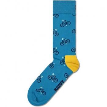 Happy Socks Bike Pattern Short Crew Socks for Women