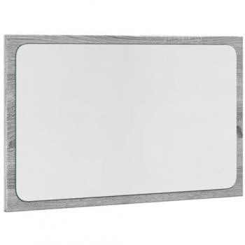 Espejo de baño LED madera ingeniería gris Sonoma 60x8,5x38 cm
