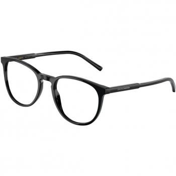 Dolce & Gabbana DG3366F Asian Fit 501 Gafas Recetadas para Hombre Negras