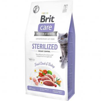 Brit Care Grain-Free Sterilized Weight Control Turkey & Duck for Adult Cats - 7 kg