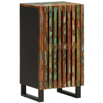 Aparador de madera maciza acacia 40x34x75 cm, armario de almacenaje, mueble aparador, mueble de almacenaje de cocina, bufé, multicolor