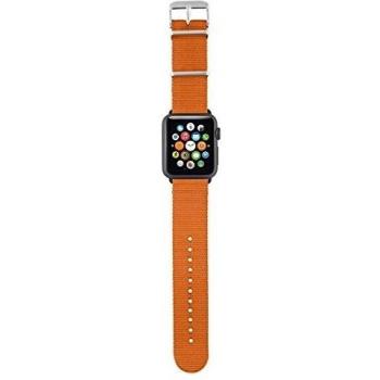 Trust Urban - Correa de nylon para Apple Watch, 42 mm, naranja