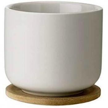 Theo Cup With Coaster, Sand