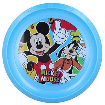 Plato Infantil De Plástico Libre De Bpa |Mickey Cool Summer