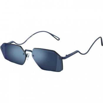 Emporio Armani EA 2136 Square Sunglasses, Blue Matte, Unisex