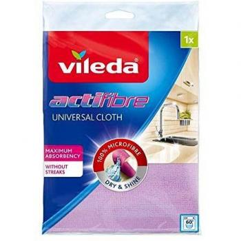 Paño de Microfibra Vileda Actifibre, 1 Unidad, Color Púrpura