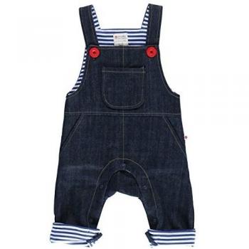 Piccalilly algodón orgánico azul bebé Niños Denim peto azul azul 3-6 Meses