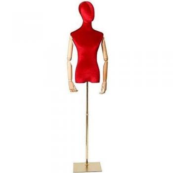 DSDD Tailors Maniquí de maniquí Maniquí Busto de exhibición Mujer Sastres Maniquí Modistas Estudiantes de Moda con Base de Metal para Ropa Soporte de exhibición de joyería