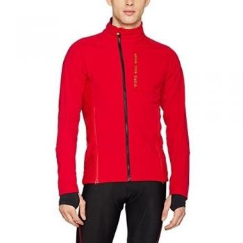 Gore Bike Wear Power Trail Windstopper Soft Shell - Chaqueta para hombre, color rojo, talla XL