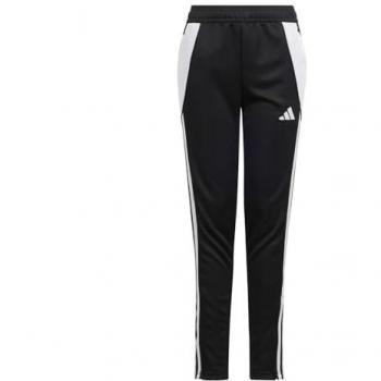 Pantalones de fútbol adidas Tiro 24 para niños, color negro y blanco, modelo IJ7661, diseño regular, ideales para entrenamiento y actividades deportivas