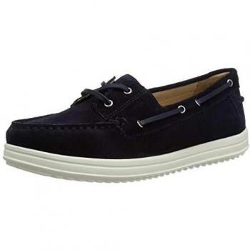 Geox D GENOVA MOC A Mocasines Mujer, Azul