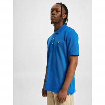 Lyle & Scott Men's Plain Organic Cotton Polo Shirt - Bright Blue - Size Small