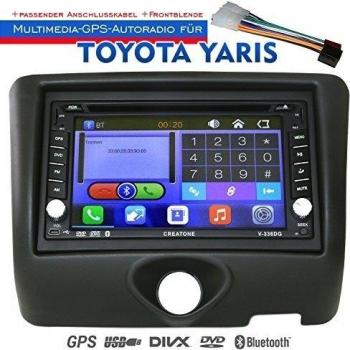 2DIN Auto Radio Creatone V de 336dg para Toyota Yaris