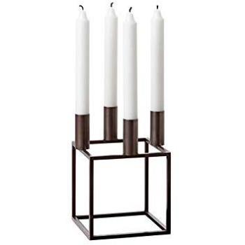Kubus 4 Candle Holder, Burnished Copper