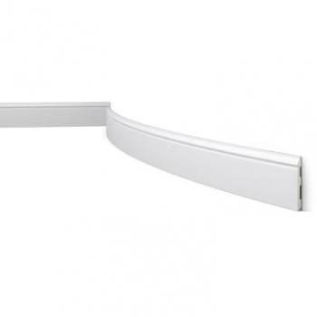 Zócalo NMC FL1 Flex Wallstyl Moldura Flexible de Estuco Diseño Clásico Atemporal Blanco 2 m
