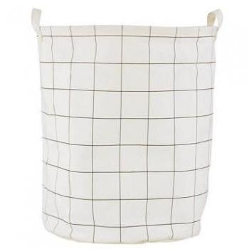 House Doctor Ls0421 Cesta para Colada, Hierro, Blanco