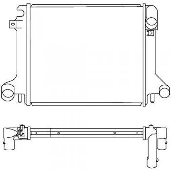 Radiador de refrigeración del motor HELLA 8MK 376 758-021 con servicio BEHR HELLA®