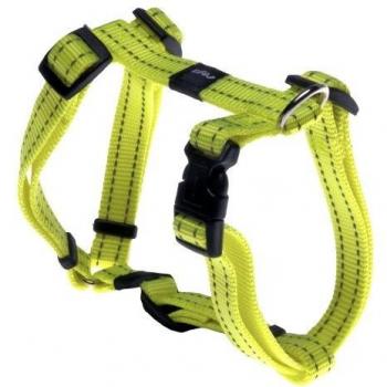 Rogz Utilidad tamaño Mediano 5/8-inch Serpiente Reflectante Ajustable Perro h-Harness