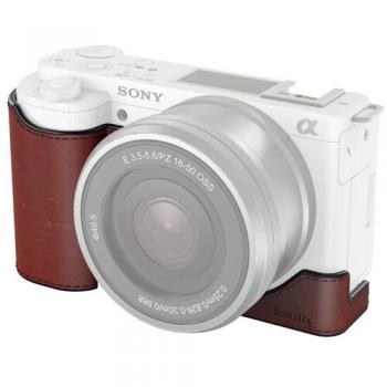 SmallRig 3527 Leather Half Case for Sony ZV-E10 - Premium Camera Protection Cover
