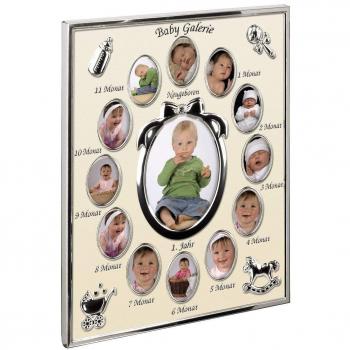 Portafotos múltiple Hama Baby Gallery 1x9x13 y 12x3,5x4,5 color champán