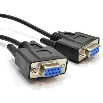 9 Pines DB9 Serial RS232 Null Módem Alto Velocidad Blindado Cable 2 m [2 metros/2m]