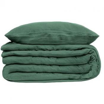 Juego de Cama de Gasa de Algodón Verde Celadón Tamaño Queen - Moderno y Elegante 240x220 cm