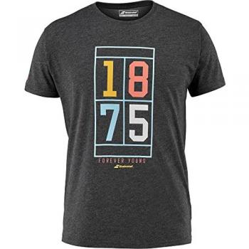 Babolat Camiseta De Manga Corta Exercise Vintage Hombres - Negro
