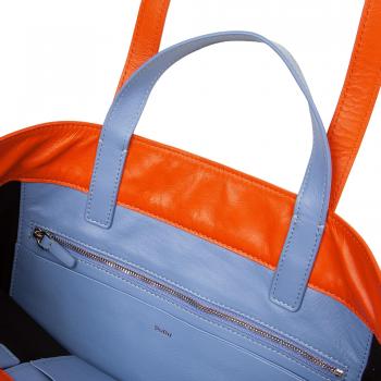 Bolso de hombro de piel Dudu con doble asa, suave, colorido, elegante y grande