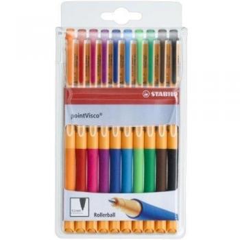 Stabilo Pointvisco - Pack de 10 bolígrafos, tamaño 10